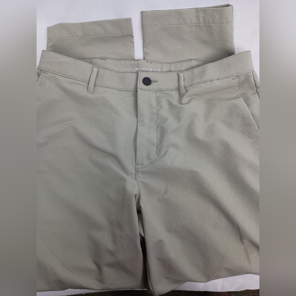Mens BANANA REPUBLIC Office Siren Tan Brown Work Business Chino Pants (#229)